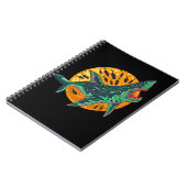 Spooky Zombie Shark Halloween Zee creatie Notitieboek (Linkerzijde)