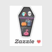 Spooky zomer mysterieuze vreemde plank sticker (Vel)