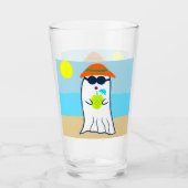 Spooky zomer spook op het strand glas (Voorkant)