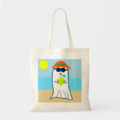 Spooky zomer spook op het strand tote bag (Voorkant)