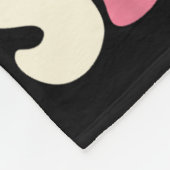 Spooky Zus Halloween Ghost Kostuum Retro Groovy Fleece Deken (Hoek)