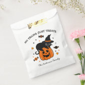 Spooky zwart en Oranje Halloween Party Bedankzakje (Gezegeld)