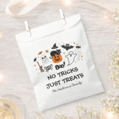 Spooky zwart en Oranje Halloween Party Bedankzakje (Geknipt)