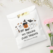 Spooky zwart en Oranje Halloween Party Bedankzakje (Gezegeld)