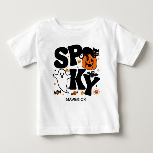 Spooky zwart en Sinaasappel Halloween (Voorkant)