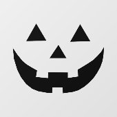 Spooky zwart Jack o lantaarn grappig Halloween Raamsticker (Vel)