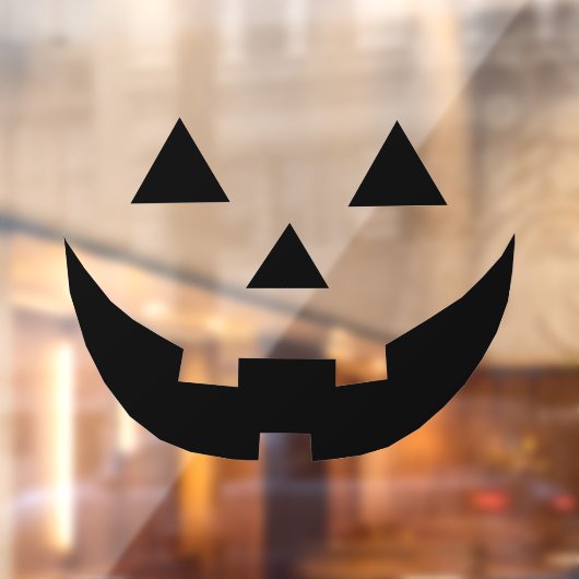 Spooky zwart Jack o lantaarn grappig Halloween Raamsticker (Vel 2)