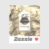 Spooky zwart vleermuizen maan modern gelukkig Hall Sticker (Vel)