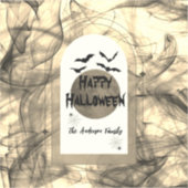 Spooky zwart vleermuizen maan modern gelukkig Hall Sticker (Voorkant)