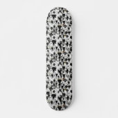 Spooky zwart-wit Abstracte horror Persoonlijk Skateboard (Voorkant)