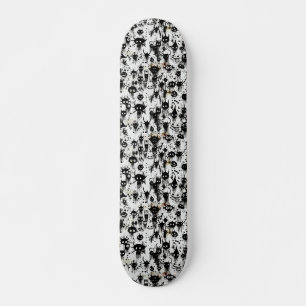 Spooky zwart-wit Abstracte horror Persoonlijk Skateboard