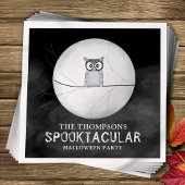 Spooky zwart-wit Halloween Custom Servet