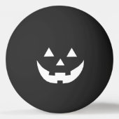 Spooky zwart wit Jack o lantaarn grappig Halloween Pingpongbal (Voorkant)