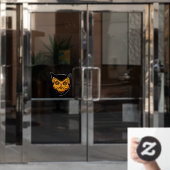 Spooky zwarte kat vlinder schedel raam vastklampen raamsticker (Kantoordeur)