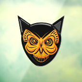 Spooky zwarte kat vlinder schedel raam vastklampen raamsticker (Vel 3)