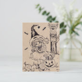 Spookylicious Snoep Halloween Briefkaart (Staand voorkant)