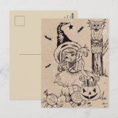 Spookylicious Snoep Halloween Briefkaart (Voorkant / Achterkant)