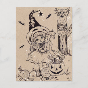 Spookylicious Snoep Halloween Briefkaart