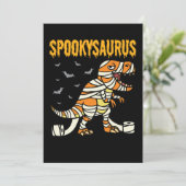 Spookysaurus Halloween Spooky T Rex Dinosaurus Kaart (Staand voorkant)