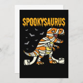 Spookysaurus Halloween Spooky T Rex Dinosaurus Kaart (Voorkant / Achterkant)