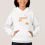 Spookysaurus Rex Halloween Hoodie | Schattigee T-R (Voorkant)