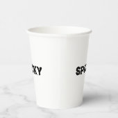 Spookzwart-wit Halloween Papieren Bekers (Rechts)