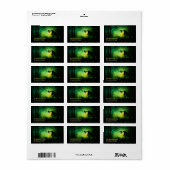 Spookzwarte Raaf Halloween Retouradres Etiket (Full Sheet)