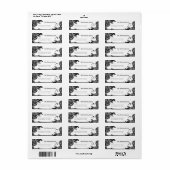 Spookzwarte Raaf Halloween Retouradres Sticker (Full Sheet)
