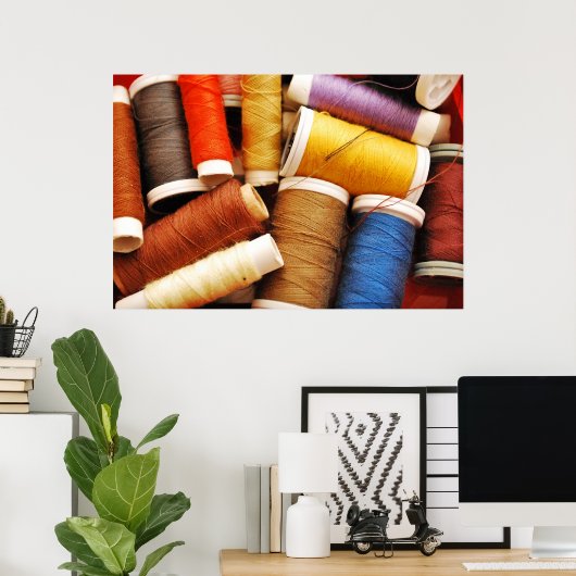 Spool van draad poster (Thuiskantoor)