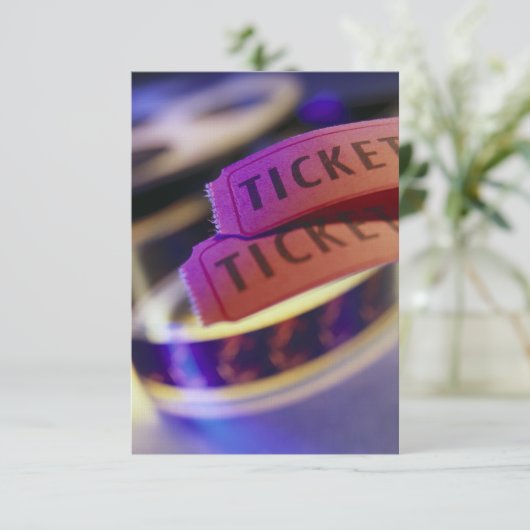 Spool van tickets kaart (Staand voorkant)