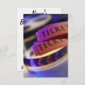 Spool van tickets kaart (Voorkant / Achterkant)