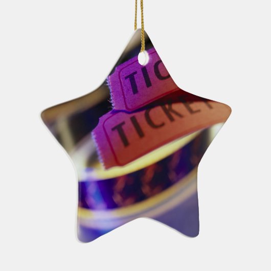 Spool van tickets keramisch ornament (Rechts)