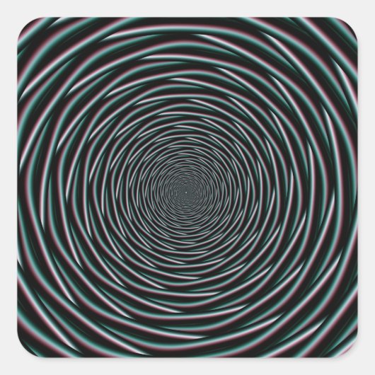 Spool Vortex Vierkante Sticker (Voorkant)