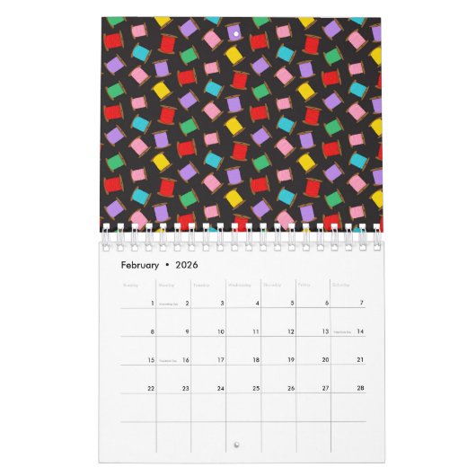 Spools Sewing Threads Black Dressmaker Seamstress Kalender (Feb 2026)