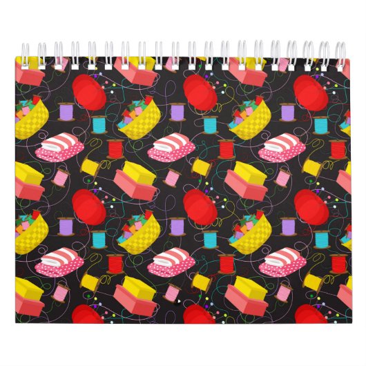 Spools Sewing Threads Pins Blankets Seamstress Kalender (Hoes)
