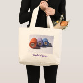 Spools van Thread gepersonaliseerde Jumbo Canvas t Grote Tote Bag (Voorkant (product))