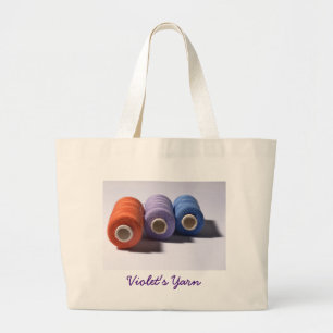 Spools van Thread gepersonaliseerde Jumbo Canvas t Grote Tote Bag