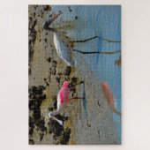 Spoon Bill Wood Stork Florida Legpuzzel (Verticaal)