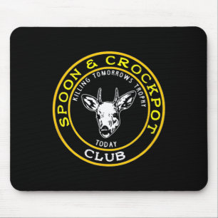 Spoon en Crockpot Club Grappig Jachtontwerp Muismat