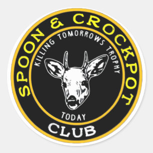Spoon en Crockpot die Tomorrows Trophy vandaag dod Ronde Sticker