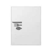 Spoon Knife Fork Graphic Notitieblok (Linkerzijde)