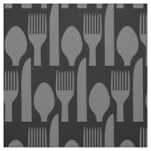 Spoon Knife Fork Graphic Stof (Swatch)
