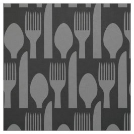 Spoon Knife Fork Graphic Stof