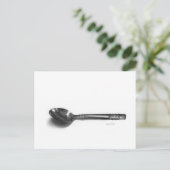 Spoon pencil drawing postcard briefkaart (Staand voorkant)