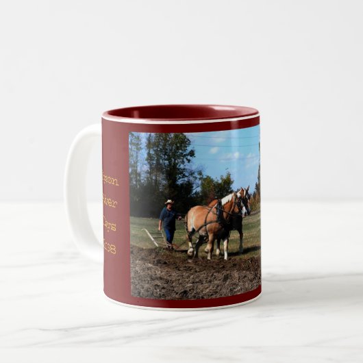 Spoon River Days 2008 Art Tweekleurige Koffiemok (Voorkant links)