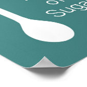 Spoon vol met Poster suiker (Hoek)