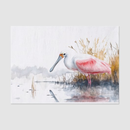 Spoonbill 4 Decoupage Papier (Voorkant)