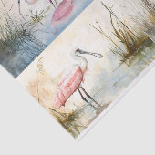 Spoonbill Collage 1 Decoupage Papier (Detail)