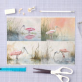Spoonbill Collage 1 Decoupage Papier (Craft)