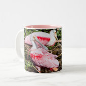 Spoonbill Sanctuary: Verborgen Pareltjes Mok (Voorkant links)